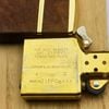 Bật Lửa Zippo Gold Plated Mạ Vàng Ốp Gốc Óc Chó Cực Hiếm Đẹp, Đời IX La Mã Năm 1993 ZQH117