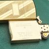 Bật Lửa Zippo Slim Cổ Gold Plated Mạ Vàng Cực Hiếm Đẹp, Đời 6 Vạch Sắc Năm 1976 ZQH120