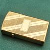 Bật Lửa Zippo Slim Cổ Gold Plated Mạ Vàng Cực Hiếm Đẹp, Đời 6 Vạch Sắc Năm 1976 ZQH120