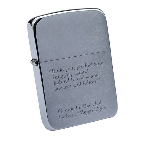 Bật Lửa Zippo Slogan Chủ Tịch Hãng Zippo Bản Replica 1941 Cực Hiếm Gặp Năm 2002 ZQH113