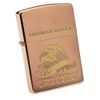 Bật Lửa Zippo Đồng Khối Mạ Vàng Hồng Demi Vàng Đại Bàng Biểu Tượng Quân Sự Hoa Kỳ  đời IX La Mã năm 1993 ZL496