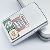 Bật Lửa Zippo Cổ Đồng Khối Mạ Chrome Phay Xước Khắc Ăn Mòn Phủ Sơn Năm 1957 Đời 8 Chấm Pat Lệch ZC197