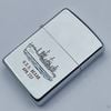 Bật Lửa Zippo Cổ Đồng Khối Mạ Chrome Bóng HP Khắc Ắn Mòn Chủ Đề Tầu Chiến Nguyên Zin Chính Hãng Cực Hiếm, Đời 8 Vạch Thẳng Năm 1966 ZC199