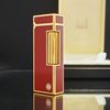 Bật Lửa Dunhill Bọc Vàng Men Đỏ Đẹp Hiếm DH112