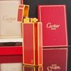 Bật Lửa Catier Ngũ Giác Men Đỏ Cực Hiếm Đẹp CT91