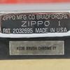 Bật Lửa Zippo Đồng Khối Mạ Chrome Trơn Phay Xước Vintage Chặt Góc, Bản Thử Nghiệm I La Mã Không Mộc Tháng Năm 1985 Cực Hiếm ZQH122