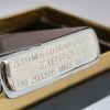 Bật Lửa Zippo Đồng Khối Mạ Chrome Trơn Phay Xước Vintage Chặt Góc, Bản Thử Nghiệm I La Mã Không Mộc Tháng Năm 1985 Cực Hiếm ZQH122