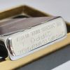 Bật Lửa Zippo Đồng Khối Mạ Chrome Trơn Phay Xước Vintage Chặt Góc, Bản Thử Nghiệm I La Mã Không Mộc Tháng Năm 1985 Cực Hiếm ZQH122