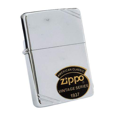 Bật Lửa Zippo Đồng Khối Mạ Chrome Trơn Phay Xước Vintage Chặt Góc, Bản Thử Nghiệm I La Mã Không Mộc Tháng Năm 1985 Cực Hiếm ZQH122