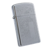 Bật Lửa Zippo Cổ Slim Đồng Khối Mạ Chrome Venetian Năm 1976 Đời 6 Vạch Sắc ZC201