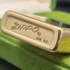 Bật Lửa Zippo Slim Cổ Bọc Vàng Nguyên Khối 10k GF Cực Hiếm Đẹp, Đời 1970s ZQH123