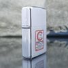 Bật Lửa Zippo Cổ Đồng Khối Mạ Chrome Phay Xước Khắc Ắn Mòn Chủ Đề Nguyên Zin Chính Hãng Cực Hiếm, Đời 5 Vạch Thẳng Năm 1969 ZC202