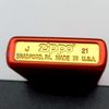 Bật Lửa Zippo 49475ZL – Zippo Metallic Red Sơn Đỏ Với Logo Zippo Z307