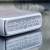 Bật Lửa Zippo Cổ Đồng Khối Mạ Chrome Phay Xước Khắc Ăn Mòn Phủ Sơn Nguyên Zin Chính Hãng Cực Hiếm, Đời 3 Hàng Chữ Năm 1954 ZC203