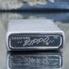 Bật Lửa Zippo Cổ Đồng Khối Mạ Chrome Phay Xước Khắc Ắn Mòn Phủ Sơn Chủ Đề Nguyên Zin Chính Hãng Cực Hiếm, Đời 4 Vạch Sắc Năm 1978 ZC205