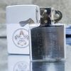 Bật Lửa Zippo Cổ Đồng Khối Mạ Chrome Phay Xước Khắc Ắn Mòn Phủ Sơn Chủ Đề Nguyên Zin Chính Hãng Cực Hiếm, Đời 4 Vạch Sắc Năm 1978 ZC205