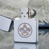 Bật Lửa Zippo Cổ Đồng Khối Mạ Chrome Phay Xước Khắc Ắn Mòn Phủ Sơn Chủ Đề Nguyên Zin Chính Hãng Cực Hiếm, Đời 4 Vạch Sắc Năm 1978 ZC205