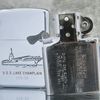 Bật Lửa Zippo Đồng Khối Mạ Chrome Bóng Chủ Đề Tầu Chiến Cổ Năm 1960 Đời 6 Chấm ZC209