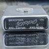 Bật Lửa Zippo Cổ Đồng Khối Mạ Chrome Phay Xước Emblem Nguyên Zin Chính Hãng Cực Hiếm, Đời 8 Chấm Pat.pend Năm 1955 ZC210