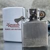 Bật Lửa Zippo Cổ Full Thép, Vỏ Thép Khắc Ăn Mòn Phủ Sơn Nguyên Zin Chính Hãng, Đời Mộc Đáy 3 Hàng Chữ Năm 1953 ZC213