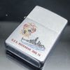 Bật Lửa Zippo Chủ Đề Tầu Chiến 2 Mặt Hiếm Gặp Đời 6 Vạch Sắc SX năm 1976 ZC215