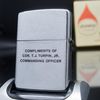 Bật Lửa Zippo Chủ Đề Tầu Chiến 2 Mặt Hiếm Gặp Đời 6 Vạch Sắc SX năm 1976 ZC215