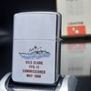 Bật Lửa Zippo Chủ Đề Tầu Chiến 2 Mặt Hiếm Gặp Đời 2 Vạch Sắc SX năm 1980 ZC218