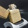 Bật Lửa Zippo Mạ Vàng Gold Plated Đời 5 Vạch Sắc Năm 1977 Rất Hiếm ZQH130