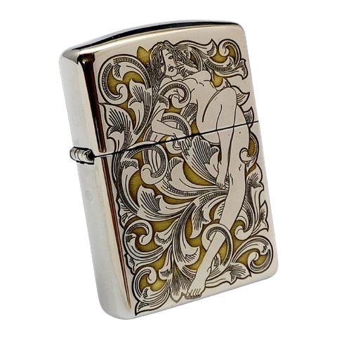 BẬT LỬA ZIPPO ARMOR CHROME TRƠN BÓNG CHỦ ĐỀ GIRL SEXY ZKC9