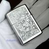 BẬT LỬA ZIPPO HOA VĂN Ý VENETIAN TRẮNG Z261