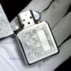 BẬT LỬA ZIPPO HOA VĂN Ý VENETIAN TRẮNG Z261