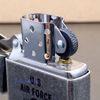 Bật Lửa Zippo Antique Silver Plated Mạ Bạc Khắc Quân Đội U.S AIR FORCE - Z320