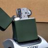 BẬT LỬA ZIPPO CỐT ĐỒNG SƠN TĨNH ĐIỆN MẦU XANH QUÂN SỰ - Z219