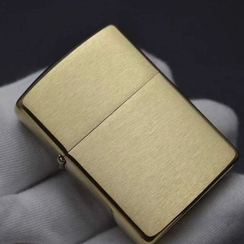 BẬT LỬA ZIPPO BRASS ARMOR TRƠN PHAY XƯỚC Z126