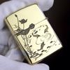 BẬT LỬA ZIPPO BRASS ĐỒNG KHỐI CÁ CHÉP HỒ SEN BẢN AMOR - ZKB60