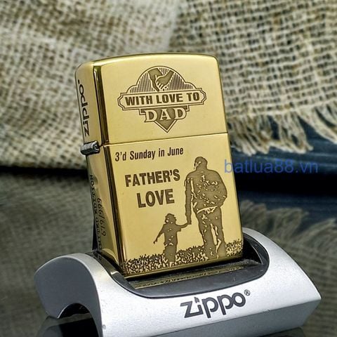 BẬT LỬA ZIPPO CHA CON 4 MẶT ZKB26