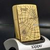 BẬT LỬA ZIPPO BRASS ĐỒNG KHỐI HỌA TIẾT LA BÀN - BẢN ĐỒ ZKB90