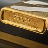 Bật lửa zippo mạ vàng gold plated đời XII la mã sx năm 1996 ZL506