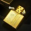 Bật lửa zippo mạ vàng gold plated đời XII la mã sx năm 1996 ZL506