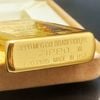 Bật lửa zippo gold plated bản giới hạn 1000 chiếc trên toàn thế giới đời VII la mã sx năm 1991 ZL507