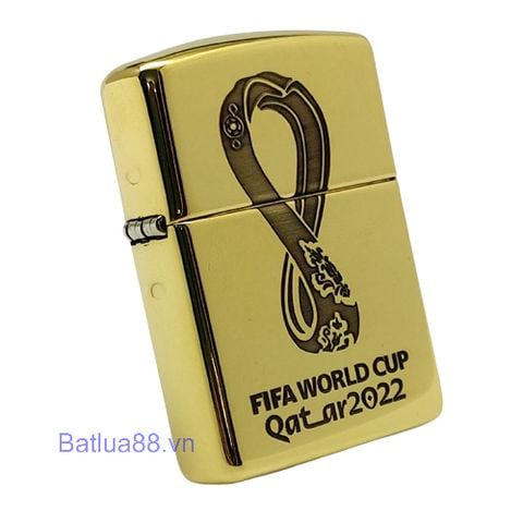 Bật Lửa Zippo Armor Đồng Nguyên Khối Chủ Đề World Cup 2022 ZKB101.M2