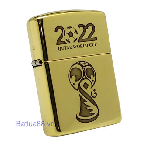 Bật Lửa Zippo Armor Đồng Nguyên Khối Chủ Đề World Cup 2022 ZKB101.M1