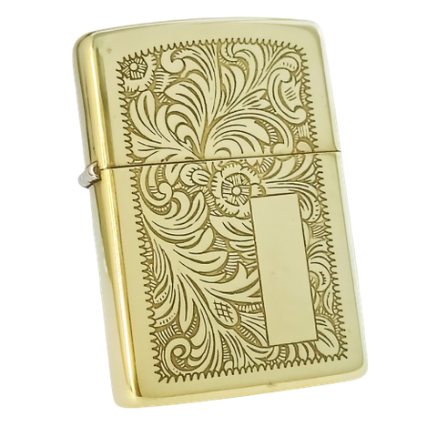 Bật Lửa Zippo Đồng Khối Hoa Văn Ý 2 Mặt Đời VI La Mã Sản Xuất Năm 1990 ZL522