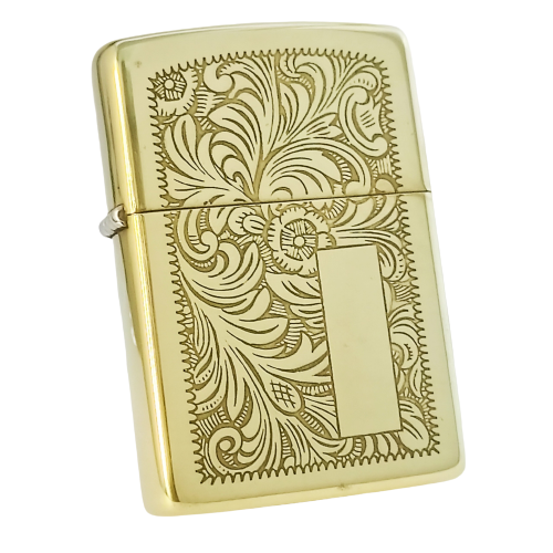 Bật Lửa Zippo Đồng Khối Hoa Văn Ý 2 Mặt Đời VI La Mã Sản Xuất Năm 1990 ZL522