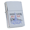 Bật Lửa Zippo Đồng Khối Mạ Chrome Bóng Chủ Đề Liberty - Nữ Thần Tự Do Cực Hiếm Gặp  Đời XIII La Mã Sản Xuất Năm 1997 ZL525