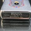 Bật Lửa Zippo Cổ Đồng Khối Mạ Chrome Phay Xước Khắc Ăn Mòn Phủ Sơn Tầu Chiến 2 Mặt Hiếm Gặp Năm 1982 Đời 8 Vạch Huyền ZC233