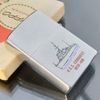 Bật Lửa Zippo Cổ Đồng Khối Mạ Chrome Phay Xước Khắc Ăn Mòn Phủ Sơn Tầu Chiến 2 Mặt Hiếm Gặp Năm 1982 Đời 8 Vạch Huyền ZC233