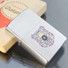 Bật Lửa Zippo Cổ Đồng Khối Mạ Chrome Phay Xước Khắc Ăn Mòn Phủ Sơn Tầu Chiến 2 Mặt Hiếm Gặp Năm 1982 Đời 8 Vạch Huyền ZC233