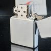 Bật Lửa Zippo Cổ Đồng Khối Mạ Chrome Phay Xước Eblem Bọc Vàng Năm 1973 Đời 1 Vạch Thẳng ZC235