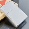 Bật Lửa Zippo Cổ Đồng Khối Mạ Chrome Phay Xước Trơn 2 Mặt Hiếm Gặp Năm 1971 Đời 3 Vạch Thẳng ZC239